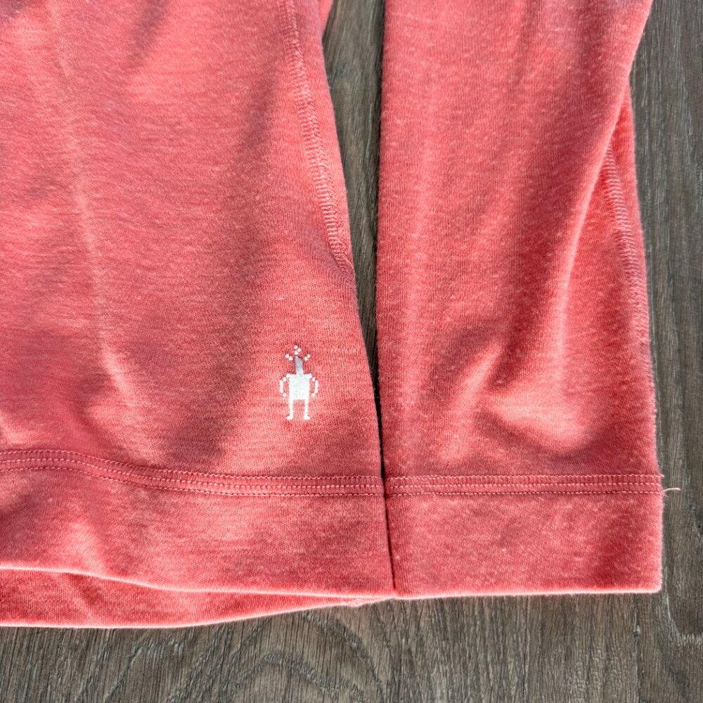 Smartwool Merino Base Layer 1/4 Zip - Orange / Size Large - Picture 3 of 10